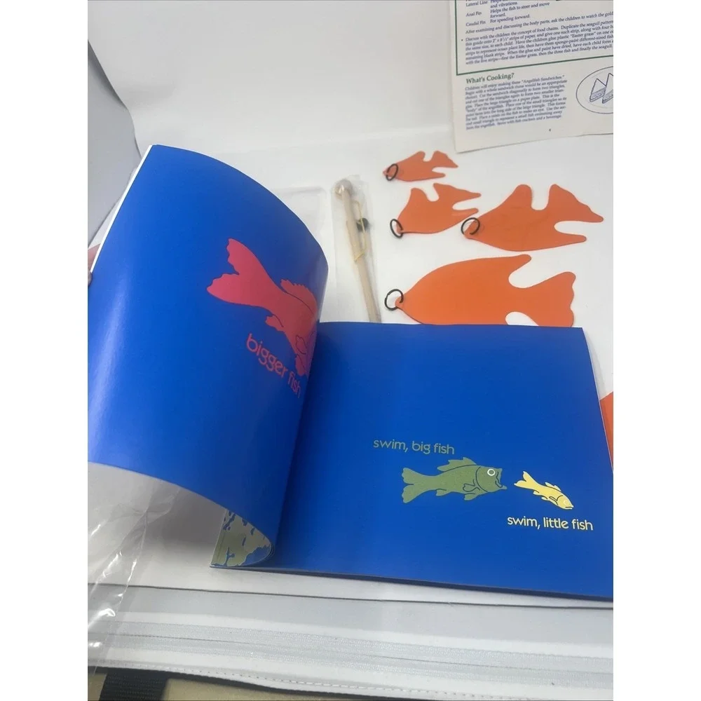 Vintage 93 Lakeshore Learning Blue Sea Fishing Language Kit Complete NEW LC5046